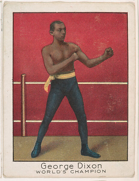 George Dixon, from the Champion Athlete and Prize Fighter series (T220), issued by Mecca and Tolstoi Cigarettes, Issued by Mecca Cigarettes (American), Commercial color lithograph 