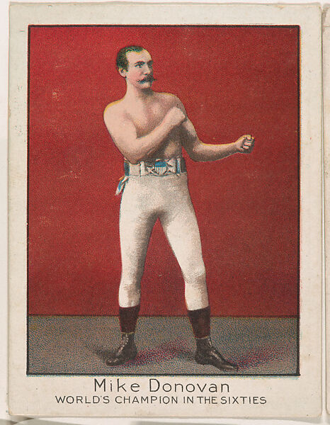 Mike Donovan, from the Champion Athlete and Prize Fighter series (T220), issued by Mecca and Tolstoi Cigarettes, Issued by Mecca Cigarettes (American), Commercial color lithograph 