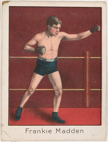 Frankie Madden, from the Champion Athlete and Prize Fighter series (T220), issued by Mecca and Tolstoi Cigarettes, Issued by Mecca Cigarettes (American), Commercial color lithograph 