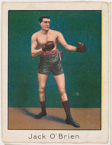 Jack O'Brien, from the Champion Athlete and Prize Fighter series (T220), issued by Mecca and Tolstoi Cigarettes, Issued by Mecca Cigarettes (American), Commercial color lithograph 