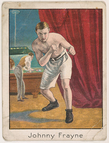 Johnny Frayne, from the Champion Athlete and Prize Fighter series (T220), issued by Mecca and Tolstoi Cigarettes, Issued by Mecca Cigarettes (American), Commercial color lithograph 