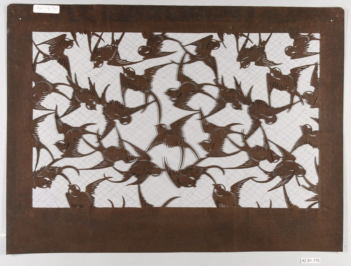 Stencil, Paper, silk, Japan 