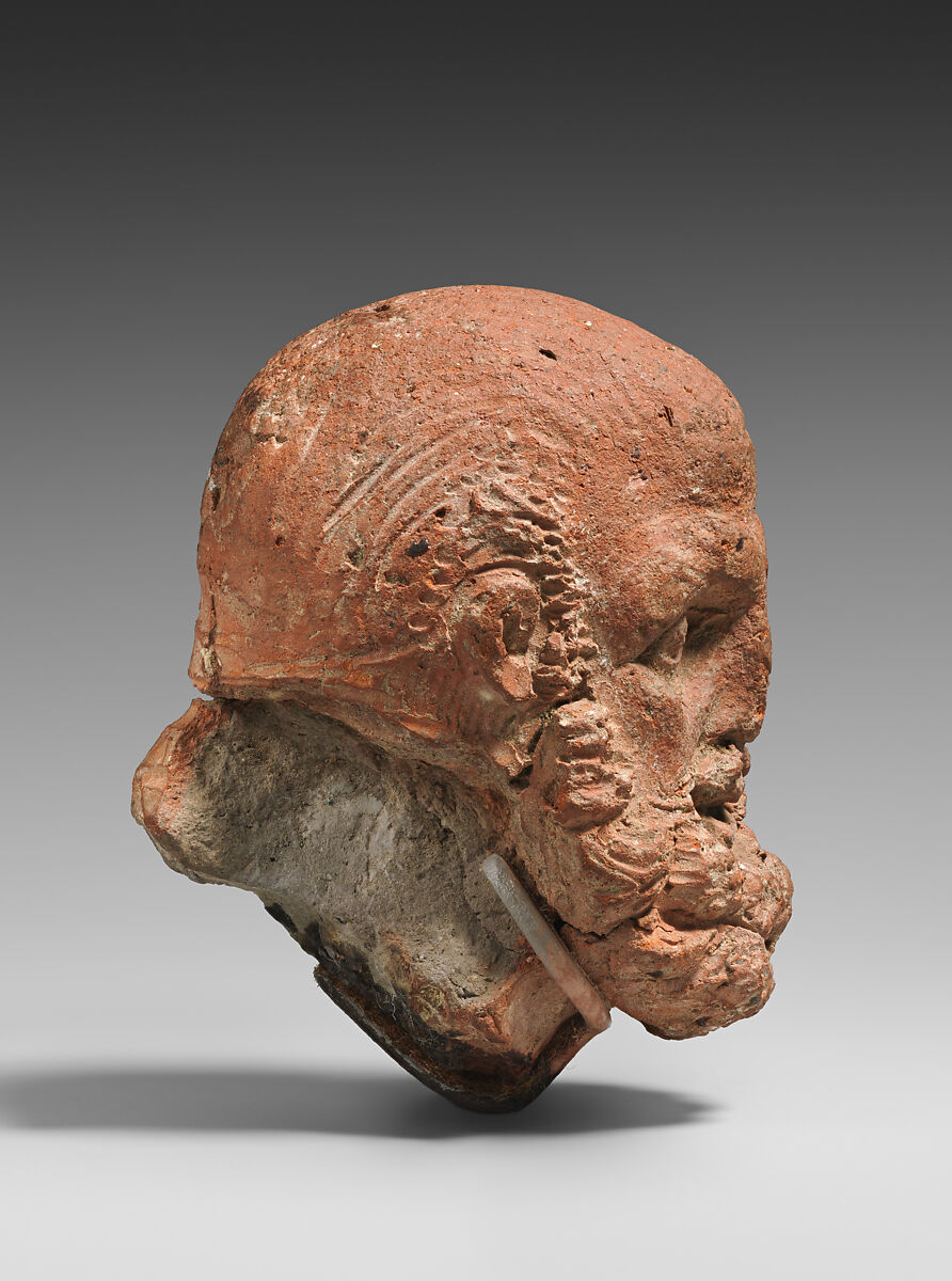 Head of Herakles, Pottery