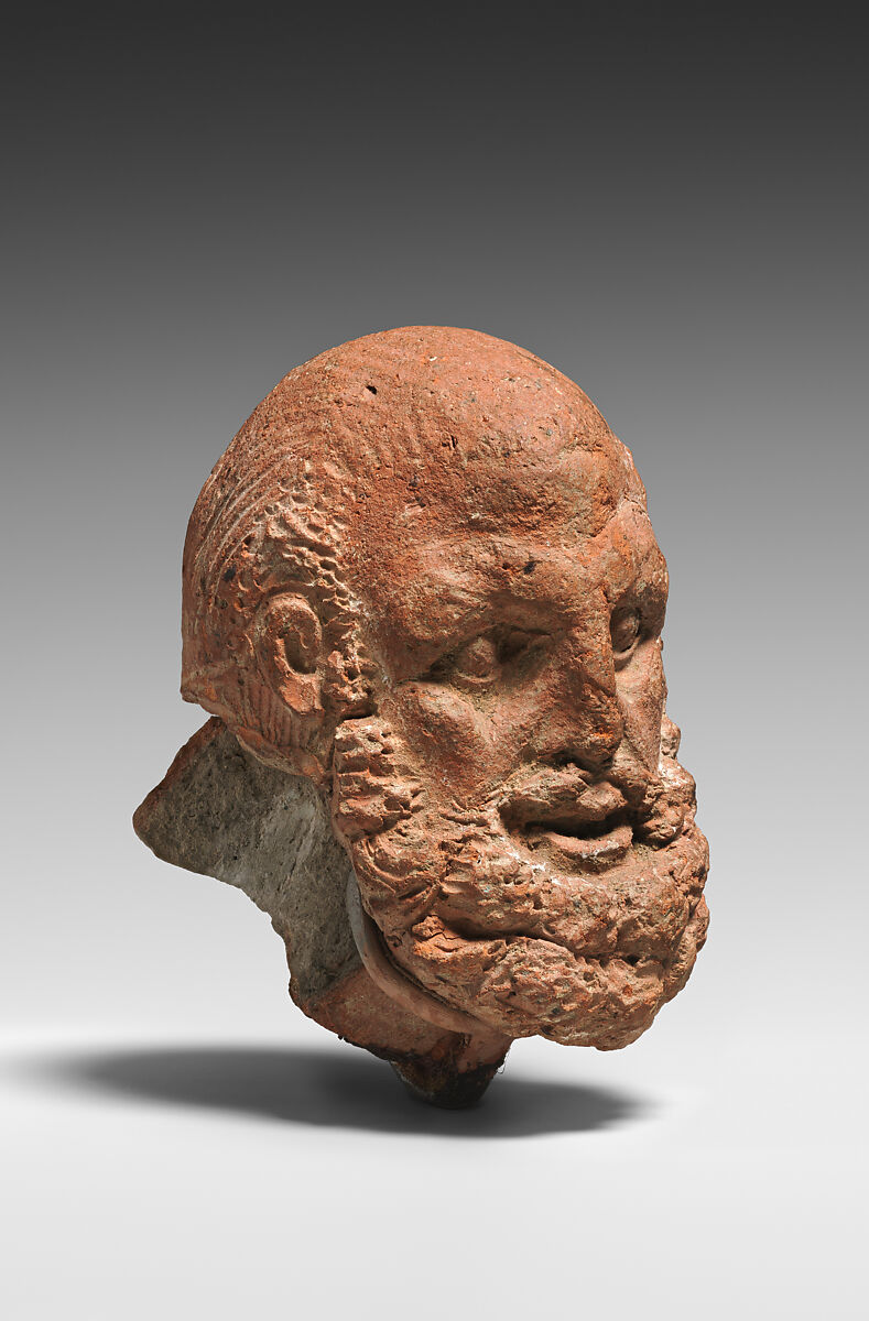 Head of Herakles, Pottery