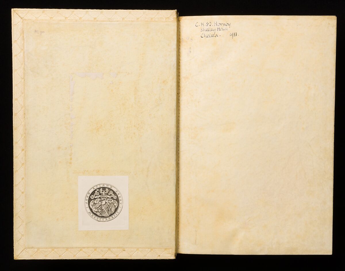 Gospel Book, Ink and opaque watercolor on parchment; modern leather binding, Carolingian