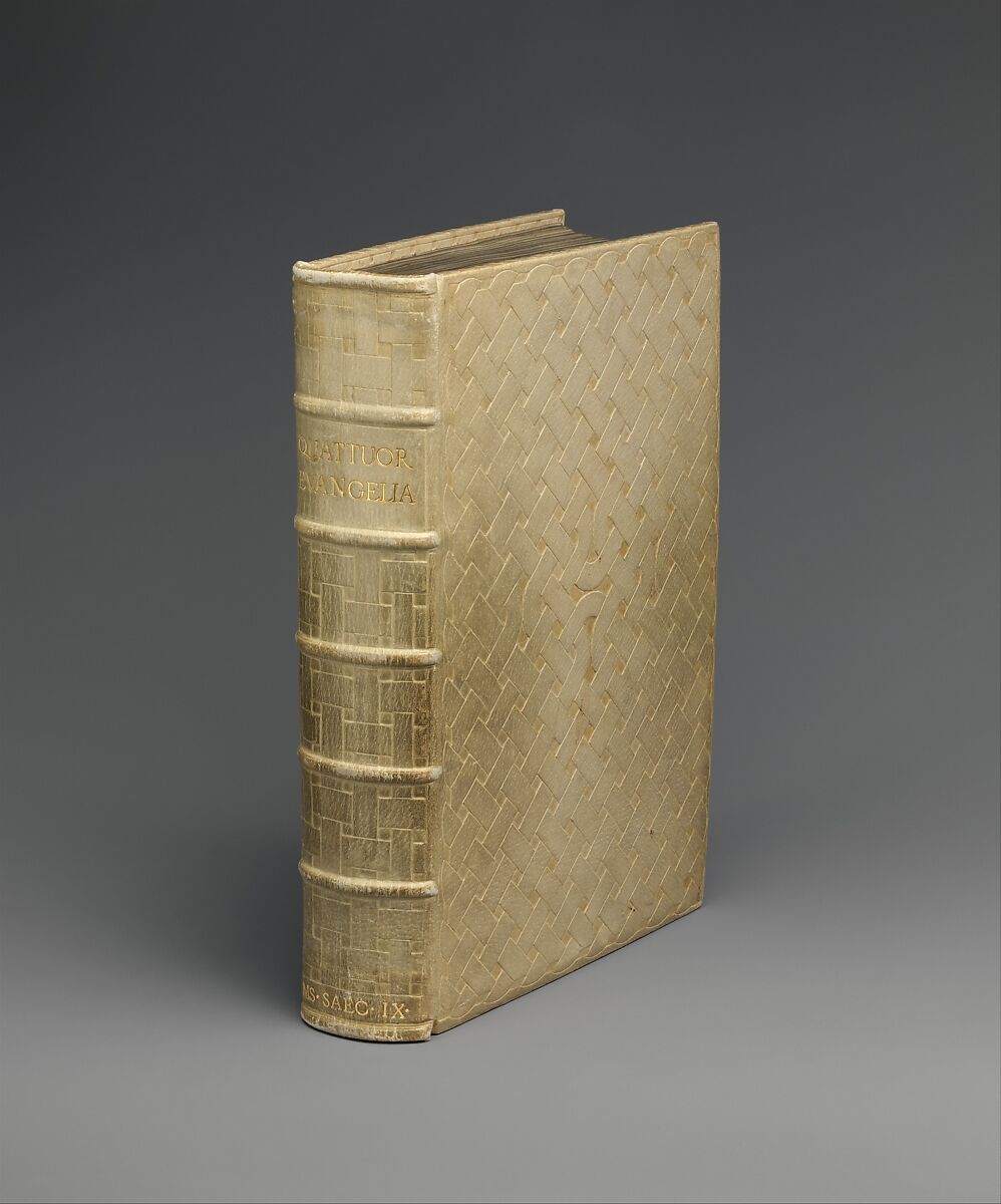 Gospel Book, Ink and opaque watercolor on parchment; modern leather binding, Carolingian