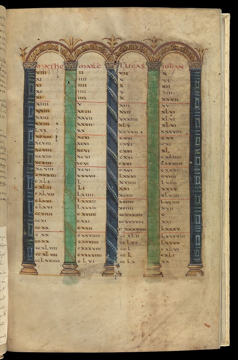 Gospel Book, Ink and opaque watercolor on parchment; modern leather binding, Carolingian