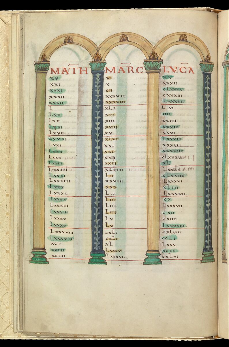 Gospel Book, Ink and opaque watercolor on parchment; modern leather binding, Carolingian