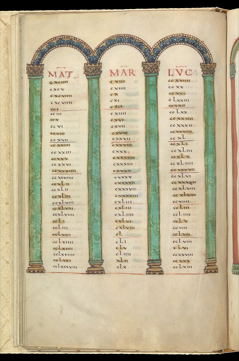 Gospel Book, Ink and opaque watercolor on parchment; modern leather binding, Carolingian