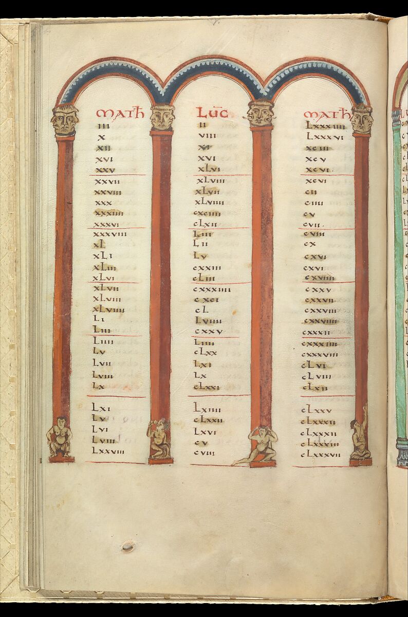 Gospel Book, Ink and opaque watercolor on parchment; modern leather binding, Carolingian