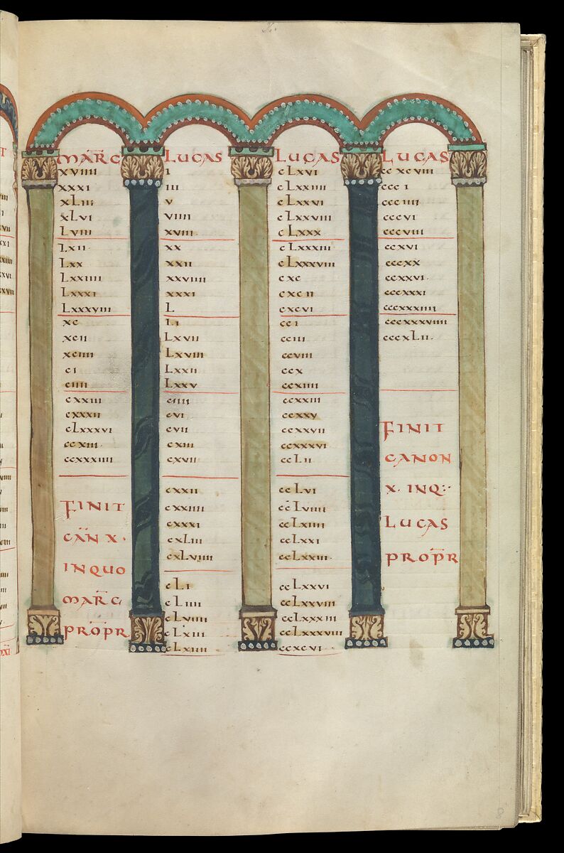 Gospel Book, Ink and opaque watercolor on parchment; modern leather binding, Carolingian