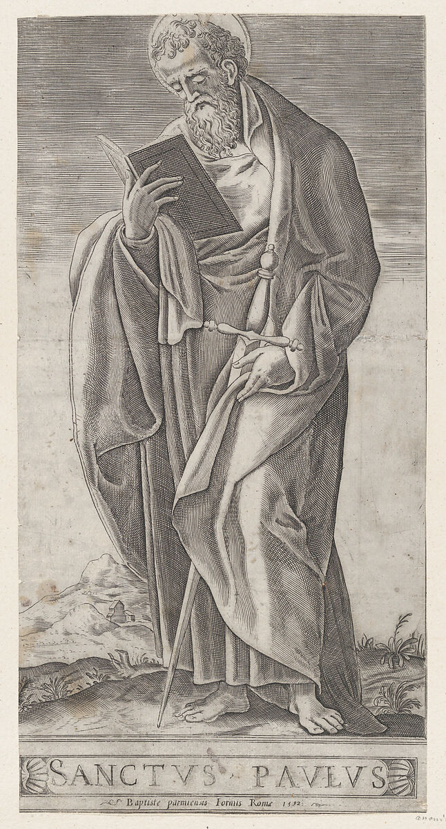An Old Man (Saint Paul), Anonymous, Engraving 