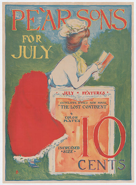 Pearsons for July, Ernest Haskell (American, Woodstock, Connecticut 1876–1925 West Point, Maine), Commercial color lithograph 