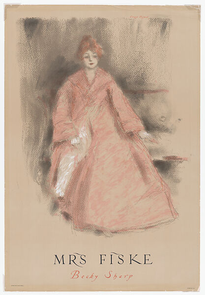 Mrs. Fiske, Becky Sharp, Ernest Haskell (American, Woodstock, Connecticut 1876–1925 West Point, Maine), Lithograph 