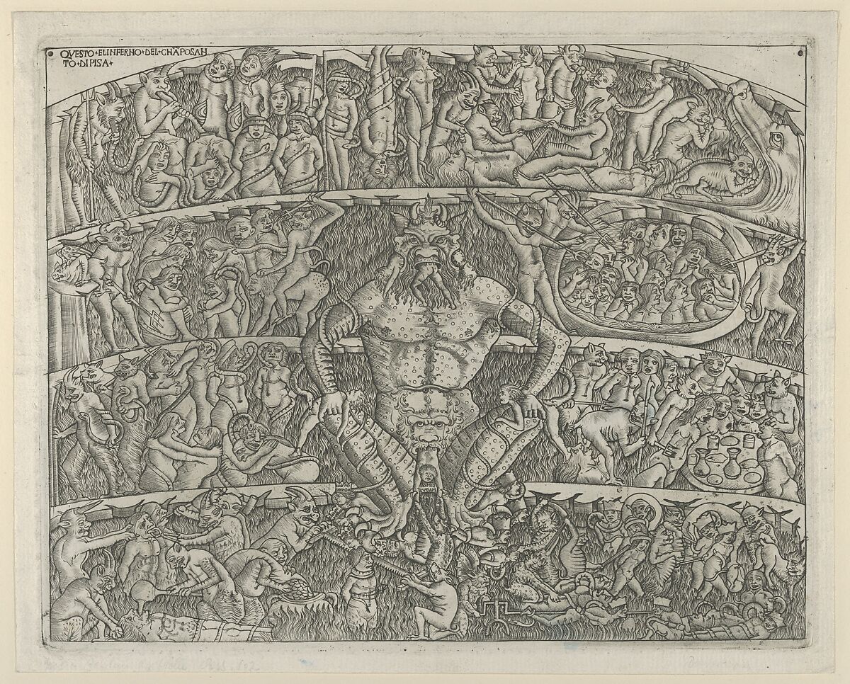 Circle of Baccio Baldini | The Inferno according to Dante; in the ...