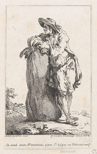 Peasant Leaning on a Sack of Grain