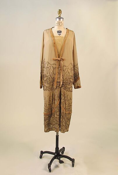 Dress, House of Lanvin (French, founded 1889), silk, metal, French 