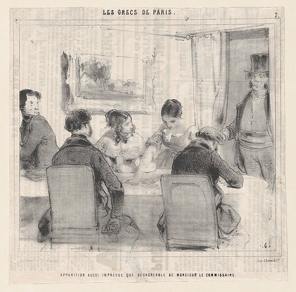 The Greeks of Paris, Edouard de Beaumont (French, Lannion 1821–1888 Paris), Lithograph 