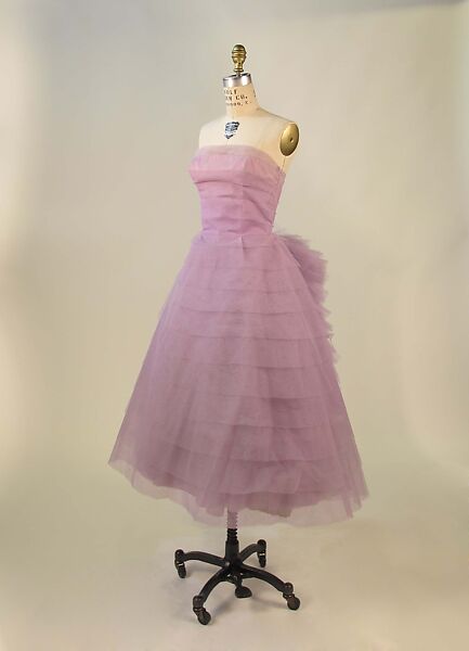 Dress, Lanvin-Castillo (French, active 1950–62), synthetic, metal, French