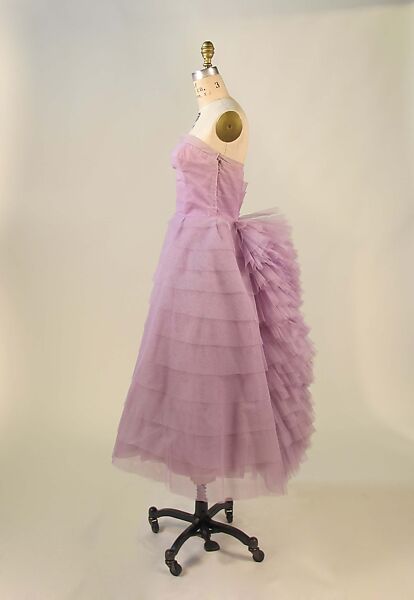 Dress, Lanvin-Castillo (French, active 1950–62), synthetic, metal, French