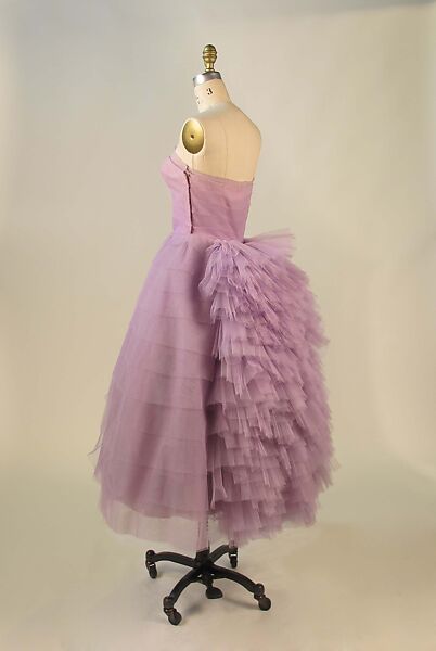 Dress, Lanvin-Castillo (French, active 1950–62), synthetic, metal, French