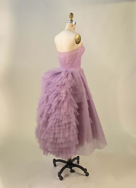 Dress, Lanvin-Castillo (French, active 1950–62), synthetic, metal, French