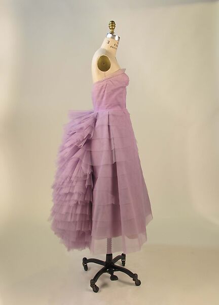 Dress, Lanvin-Castillo (French, active 1950–62), synthetic, metal, French
