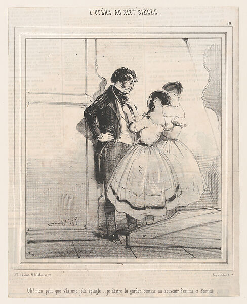 L'Opéra au XIXme siècle, Edouard de Beaumont (French, Lannion 1821–1888 Paris), Lithograph 