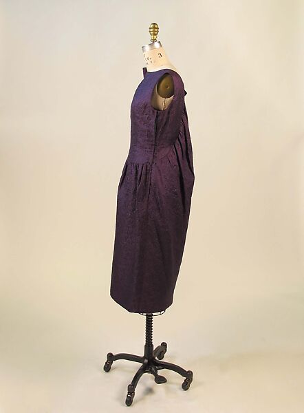 Cocktail dress, House of Balenciaga (French, founded 1937), silk, synthetic, cotton, metal, French