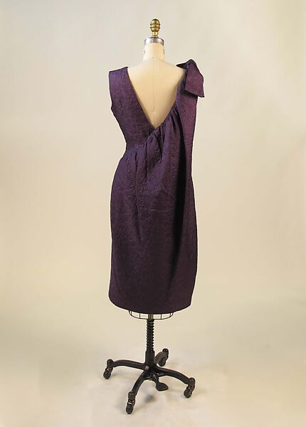 Cocktail dress, House of Balenciaga (French, founded 1937), silk, synthetic, cotton, metal, French