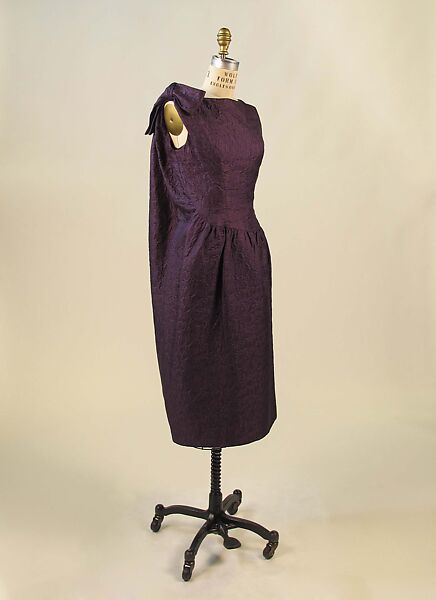 Cocktail dress, House of Balenciaga (French, founded 1937), silk, synthetic, cotton, metal, French