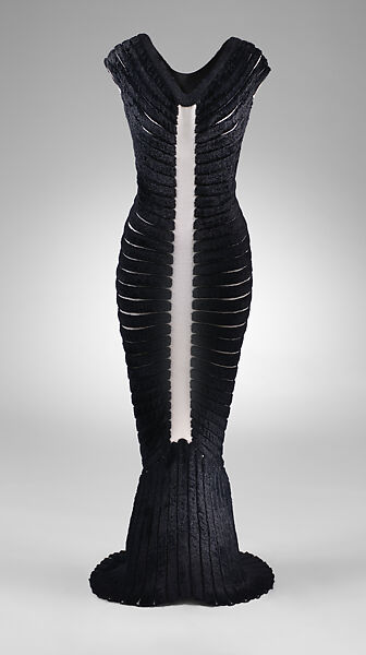 Dress, Azzedine Alaïa (French (born Tunisia), Tunis 1935–2017 Paris), Acetate, rayon, nylon, Spandex, metal, French 