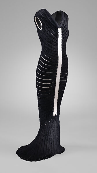 Dress, Azzedine Alaïa (French (born Tunisia), Tunis 1935–2017 Paris), Acetate, rayon, nylon, Spandex, metal, French