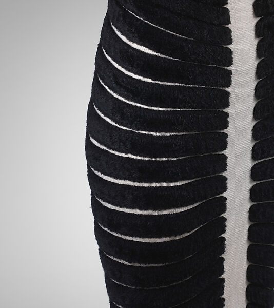 Dress, Azzedine Alaïa (French (born Tunisia), Tunis 1935–2017 Paris), Acetate, rayon, nylon, Spandex, metal, French