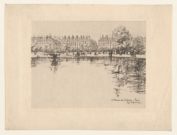 The Basin of the Tuileries, Paris