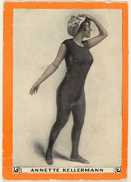 Annette Kellermann, No. 40, from the Champion Women Swimmers series (T221), issued by Pan Handle Scrap, Issued by Pan Handle Scrap Company, Commercial color lithograph 