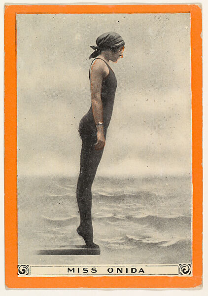 Miss Onida, No. 45, from the Champion Women Swimmers series (T221), issued by Pan Handle Scrap, Issued by Pan Handle Scrap Company, Commercial color lithograph 