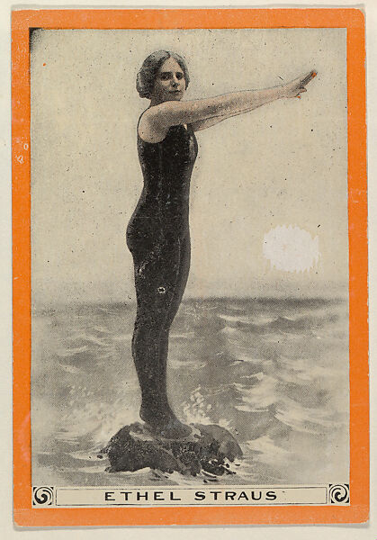 Ethel Straus, No. 51, Tides and Currents, from the Champion Women Swimmers series (T221), issued by Pan Handle Scrap, Issued by Pan Handle Scrap Company, Commercial color lithograph 