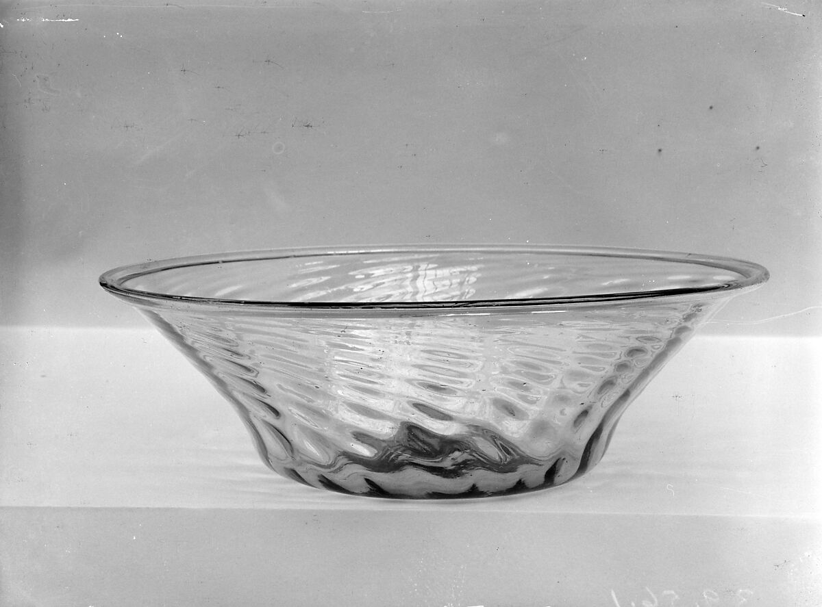 Bowl, Blown pattern-molded lead glass, American 