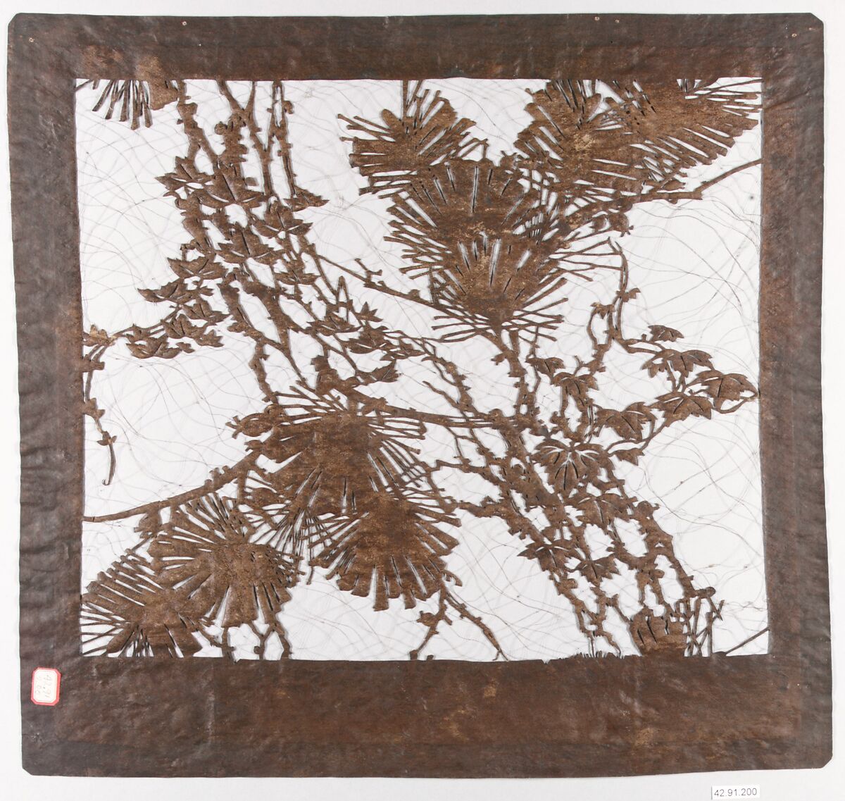 Stencil, Paper, silk, Japan 
