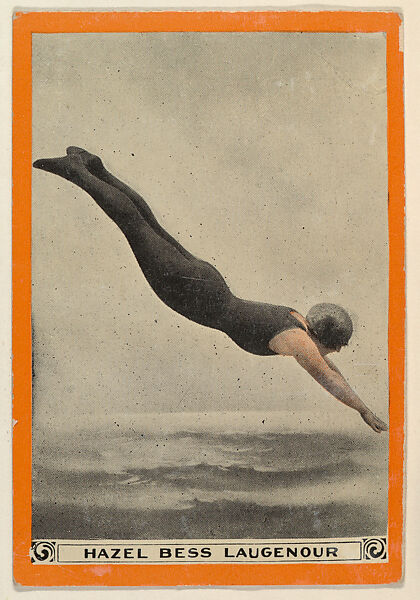 Hazel Bess Laugenour, No. 76, Dont's for Swimmers, from the Champion Women Swimmers series (T221), issued by Pan Handle Scrap, Issued by Pan Handle Scrap Company, Commercial color lithograph 