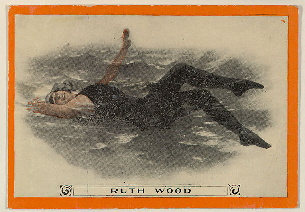 Ruth Wood, No. 84, The Pole and Noose, from the Champion Women Swimmers series (T221), issued by Pan Handle Scrap, Issued by Pan Handle Scrap Company, Commercial color lithograph 