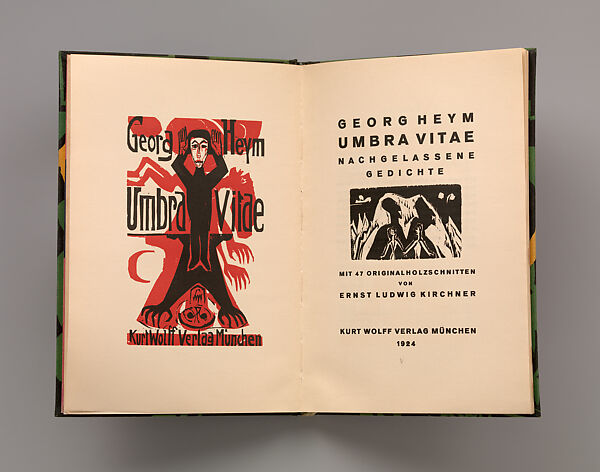 Umbra vitae (Shadow of Life), Ernst Ludwig Kirchner (German, Aschaffenburg 1880–1938 Frauenkirch), Book with woodcut illustrations
