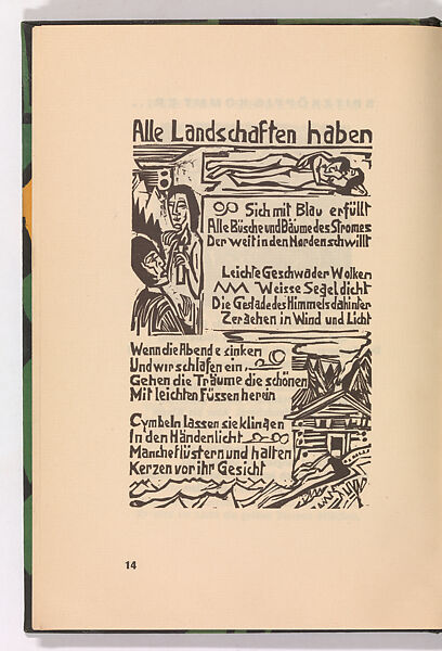 Umbra vitae (Shadow of Life), Ernst Ludwig Kirchner (German, Aschaffenburg 1880–1938 Frauenkirch), Book with woodcut illustrations