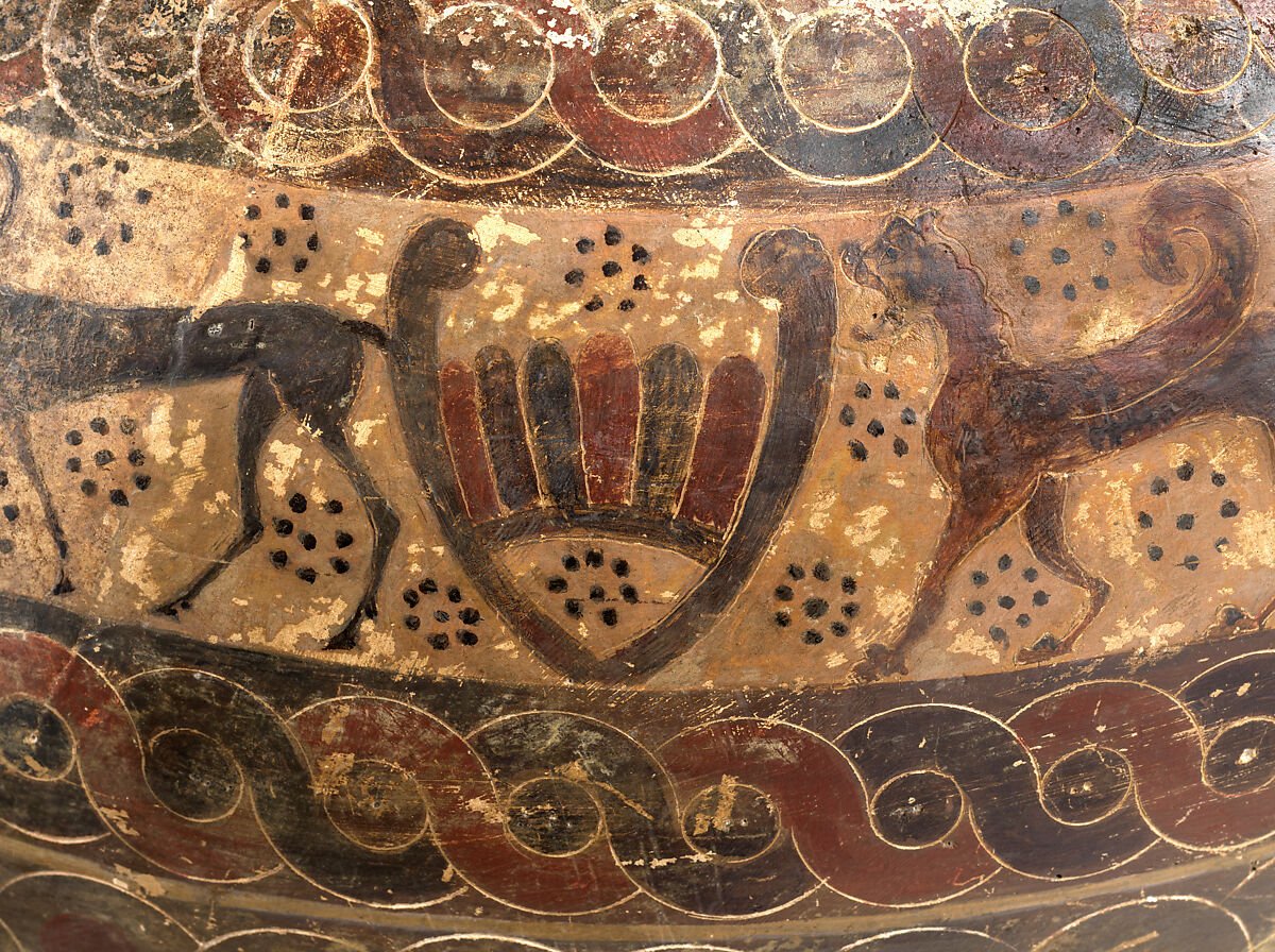 Etrusco-Corinthian amphora, Terracotta, Etruscan