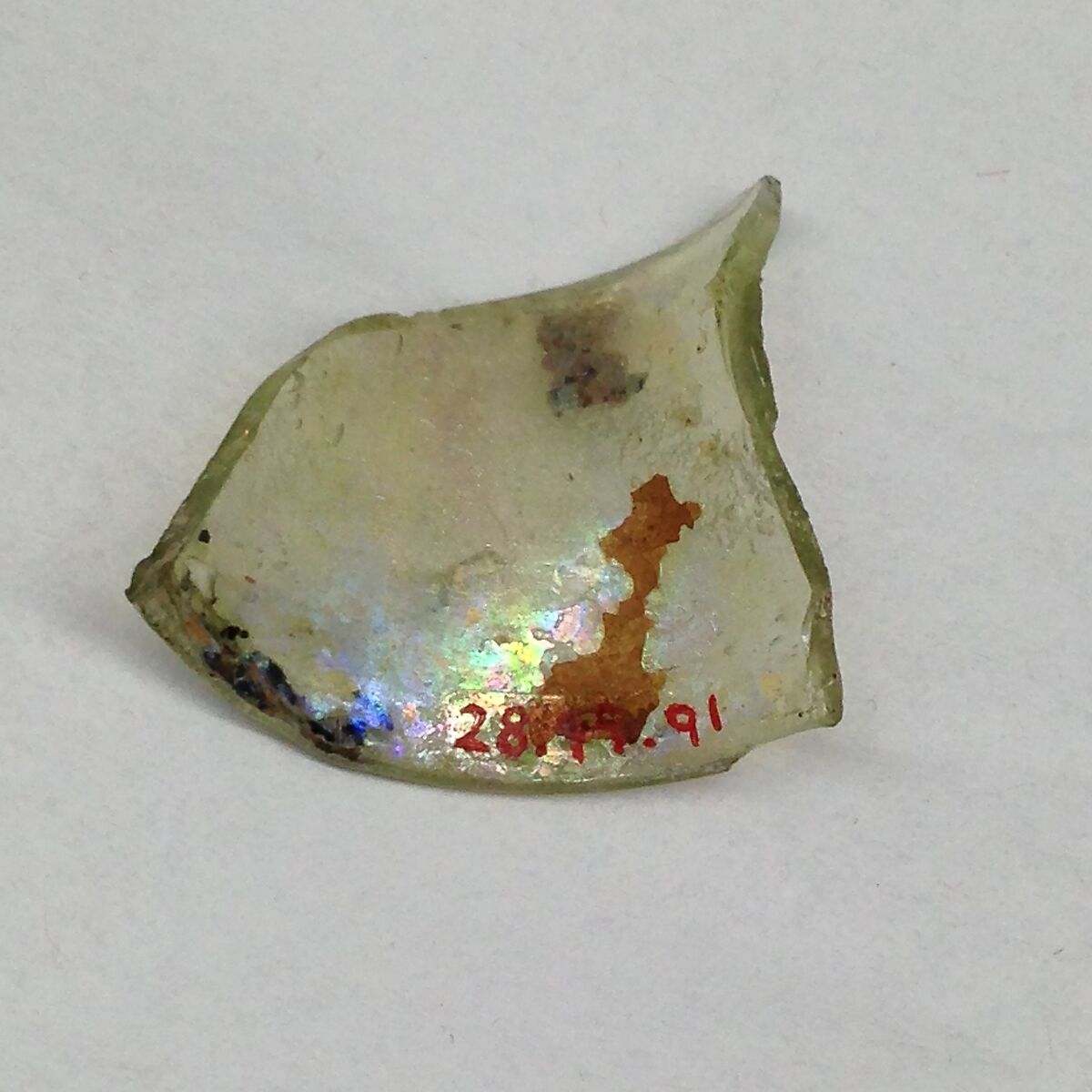 Fragment, Glass, ceramic, European or Middle Eastern 