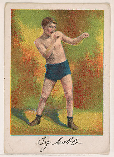 Ty Cobb, Bantam Weight, from the Prize Fighter series (T225-102), issued in cigarettes distributed by The Khedivial Company and The Surbrug Company