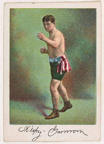 Mickey Gannon, Light Weight, from the Prize Fighter series (T225-102), issued in cigarettes distributed by The Khedivial Company and The Surbrug Company