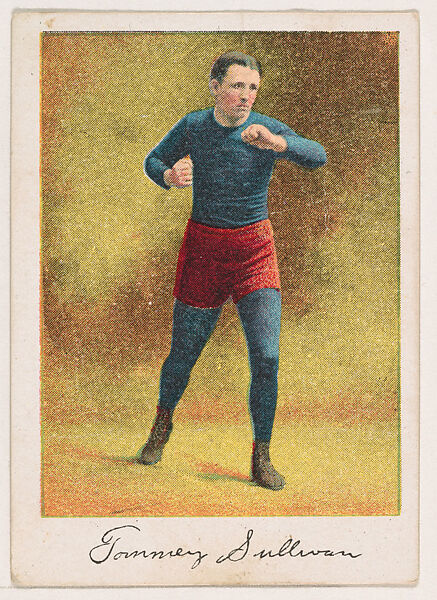 Tommy Sullivan, Middle Weight, from the Prize Fighter series (T225-102), issued in cigarettes distributed by The Khedivial Company and The Surbrug Company, Issued by The Khedivial Company, Commercial color lithograph 
