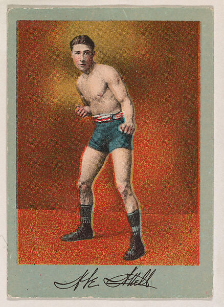 Abe Attell, from the Prize Fighter series (T225-101), issued in cigarettes distributed by The Khedivial Company and The Surbrug Company, Issued by The Khedivial Company, Commercial color lithograph 